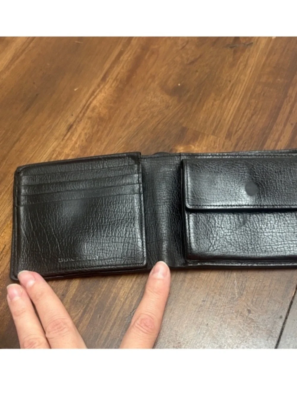 Burberry Black Calfskin Bifold Novacheck Wallet